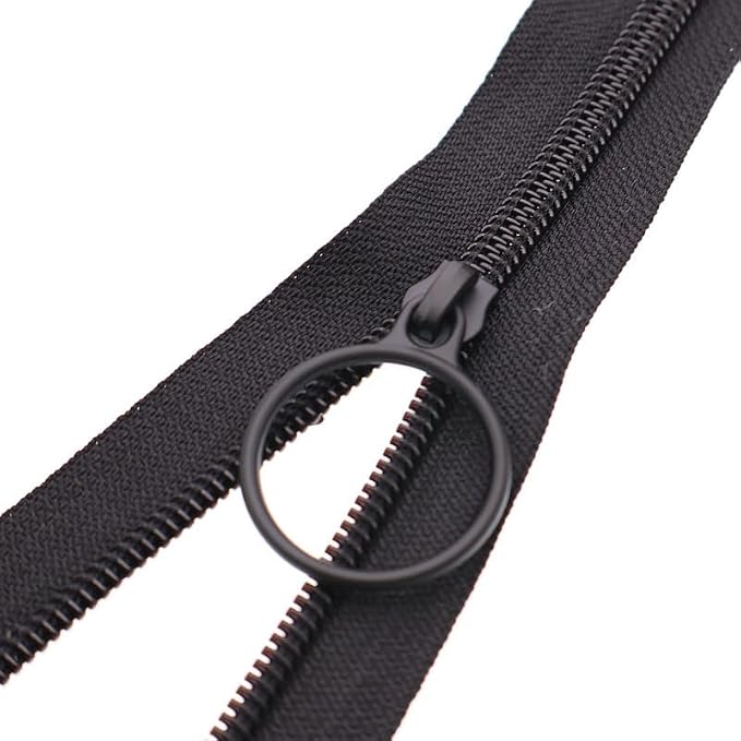 Leekayer #5 Black Nylon Coil Zippers by The Yards Bulk 10 Yards - Image 8