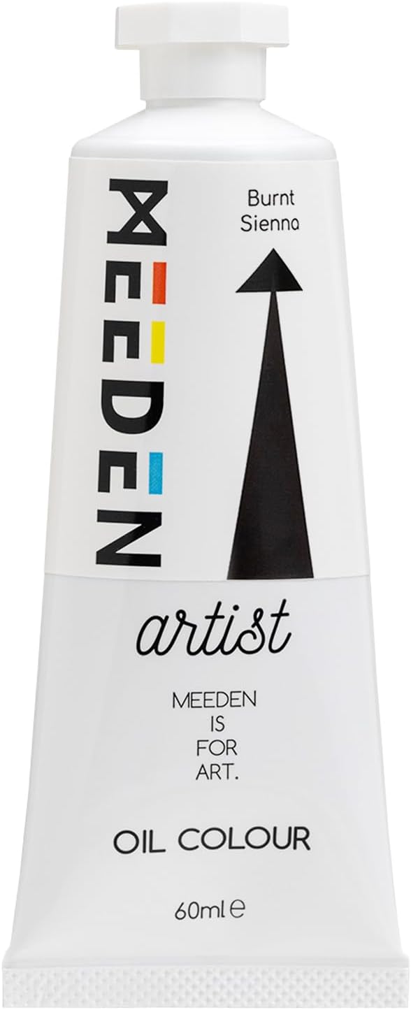 MEEDEN Artist Grade Oil Paint: Burnt Sienna - 60ml/2oz Tube - Professional Art by MEEDEN