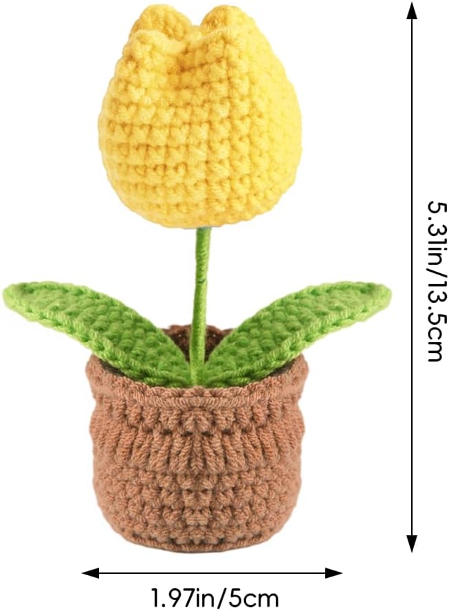 Tulip Pin Cushion, Handmade Knitted Pincushions, Cute Pin Cushions Needle - Image 2