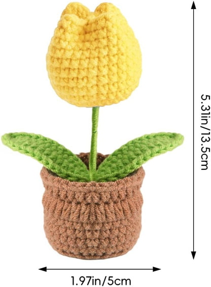 Tulip Pin Cushion, Handmade Knitted Pincushions, Cute Pin Cushions Needle - Image 2