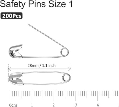 200 PCS 1.1 Inch Heavy Duty Silver Metal Sewing Pins - Image 5