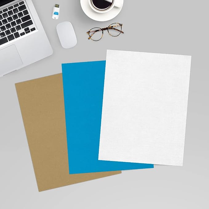 LUXPaper 8.5" x 11" Paper | Letter Size | White Linen | 24lb. | 1, 000 Qty - Image 6