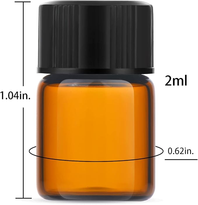 2ml Amber Small Glass Vials 100pcs - Image 2