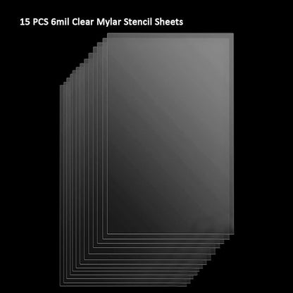 15 Pack 6 Mil Blank Stencil Sheets 12 x 24 inch Mylar Sheet Clear PET Blank - Image 3