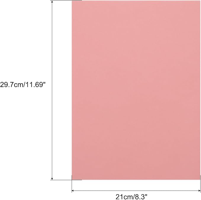 MECCANIXITY Colored Vellum Paper, 20 Sheet Light Pink Transparency 11.7 x 8.2 - Image 2