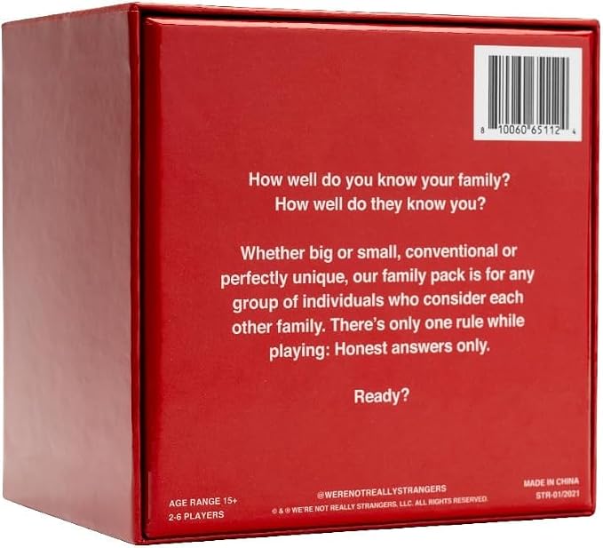WE'RE NOT REALLY STRANGERS Family Edition Card Game - Image 2