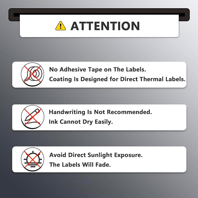 BETCKEY - 3" x 1" Address Removable Film Label - Durable Waterproof - Compatible - Image 6