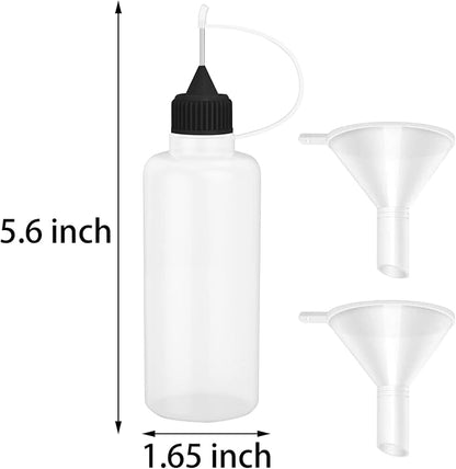 6 Pcs 4 Ounce Needle Tip Glue Bottle 120ml Plastic Dropper Bottles Multicolor - Image 3