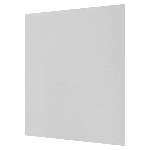 430 Stainless Steel Sheet Metal 12" x 12" x 1/16" Inch Metal Plates by CKVIHAV