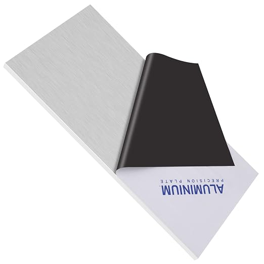 6061 T651 Aluminum Sheet Metal 6 x 12 x 5/16 Inch Flat Plain Aluminum Plate by Lswteiz