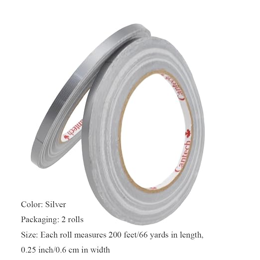 HAHIYO Silver 0.25Inch Wide Floral Tape, Waterproof Florist Tape Flower Wrap - Image 2