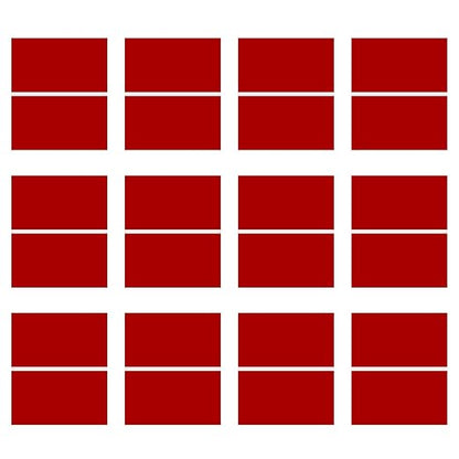 Laser Engraving Blank Red ABS Double Color Plastic Sheet, 11.8x6.49x0.05 inch by Frddiud