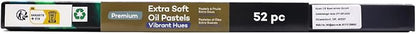 Mont Marte Extra Soft Oil Pastels 52pc, Vibrant and Buttery, Versatile Art - Image 9