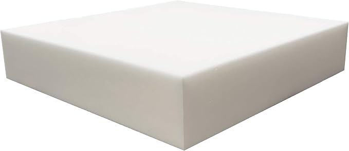 FoamRush 10" H x 24" W x 24" L Upholstery Foam Cushion High Density by FoamRush