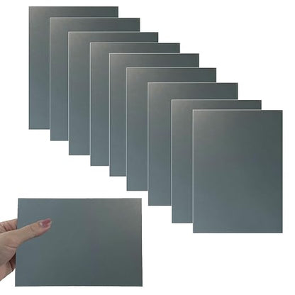 10Pcs Gray Anodized Aluminum Sheet 5" x 7" x 1/32" Corrosion-Resistant Metal by HXymxkeqi