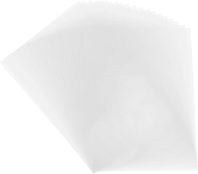 MECCANIXITY Colored Vellum Paper, 20 Sheet White Transparency 11.7 x 8.2 by MECCANIXITY