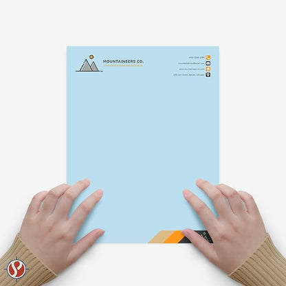 8.5 x 11" Light Blue Color Paper Smooth, - Image 3