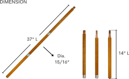 3PC Paint Roller Extension Pole 42" Extendable Pole Pack of 2 Paint Brush - Image 4