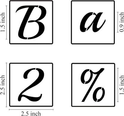 1.5 Inch Alphabet Letter Stencils - Image 6