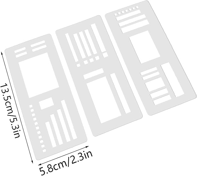 Handmade Flexible Record Template, Reusable Templates Planner Stencils - Image 6