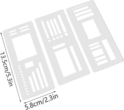 Handmade Flexible Record Template, Reusable Templates Planner Stencils - Image 6