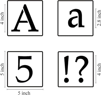 4 Inch Alphabet Letter Stencils - Image 6
