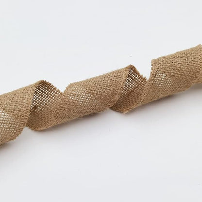 INSPIRELLE 2" Natural Burlap Fabric Roll 10 Yards Jute Ribbon - Image 3