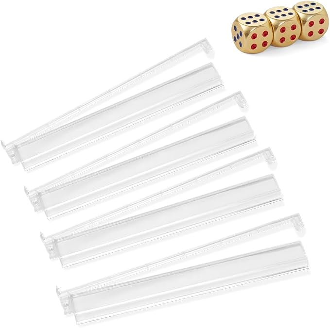 Mahjong Racks with Pushers, Enhanced Mah Jongg Tile Holders Set of 4 with 3 by TAIKULA