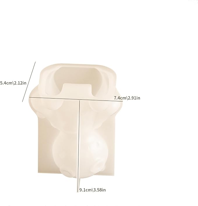 Doll & Ghost 3D Animal Candle Making Molds - Image 3