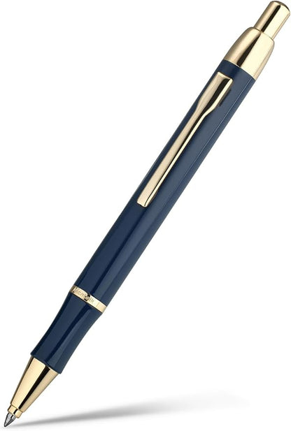 Blue Gel Pen With 24K Gold Finish, Fine lacquer work, Fancy Gift Set by Mcnteik