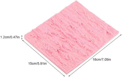Rectangle Cake Tree Bark Texture Design Silicone Icicle Lace Bread Baking Non - Image 5