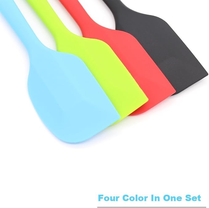 4-Piece Silicone Spatula, Heat-Resistant Non-stick Rubber Spatulas - Image 2
