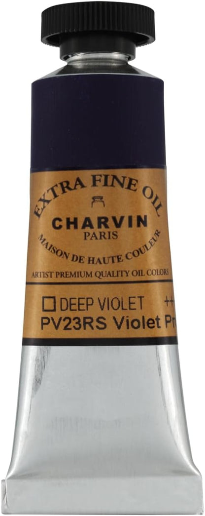 Charvin Extra Fine Oil Paint, Deep Violet 20 ml - Image 2