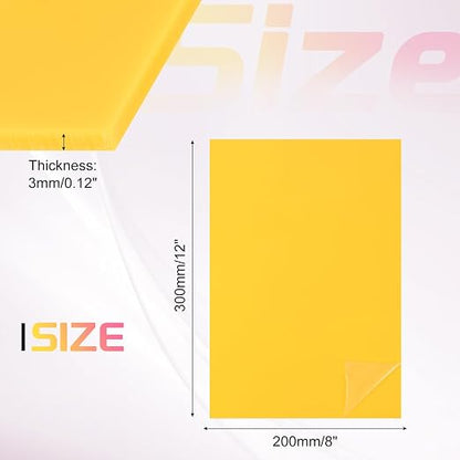 uxcell Acrylic Sheets 12x8 Inch Acrylic Panel 1/8 Inch-3mm Plastic Board - Image 2