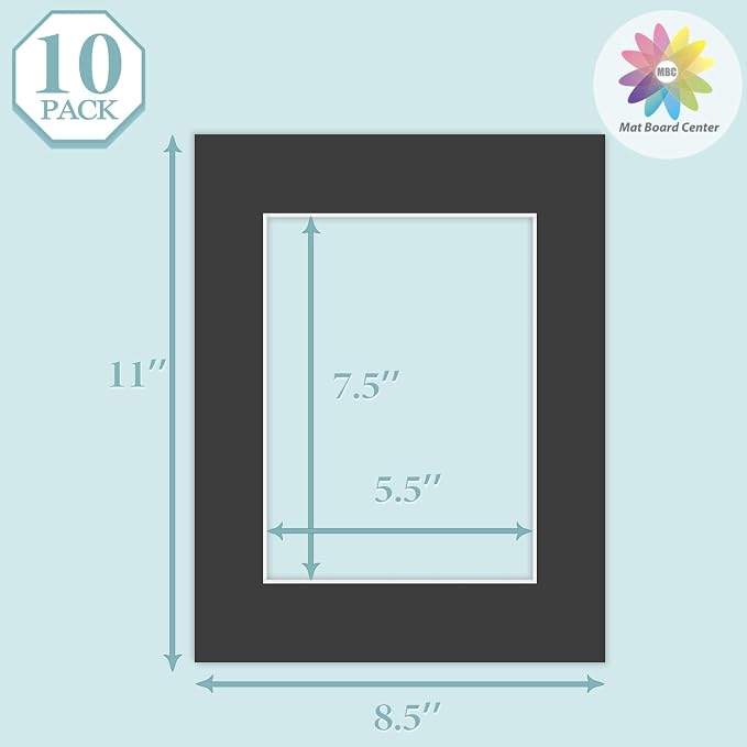 MBC MAT BOARD CENTER, 10 Pack 8.5X11 - Image 3