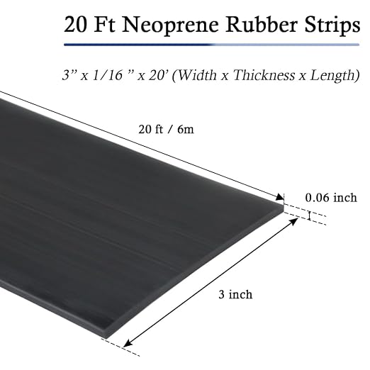 Neoprene Rubber Strips Self Adhesive Solid Rubber Sheets, Rolls & Strips - Image 5