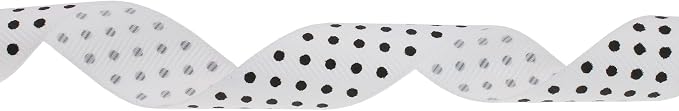 Polka Dot Grosgrain Ribbon 25 Yard Each Roll 100% Polyester - Image 2