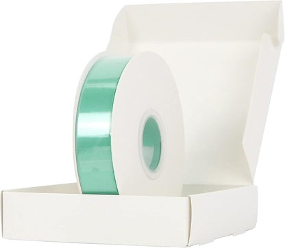 HUIHUANG Satin Ribbon 1 inch Aqua Blue Ribbon 50 Yards Aqua Blue Double Face - Image 7