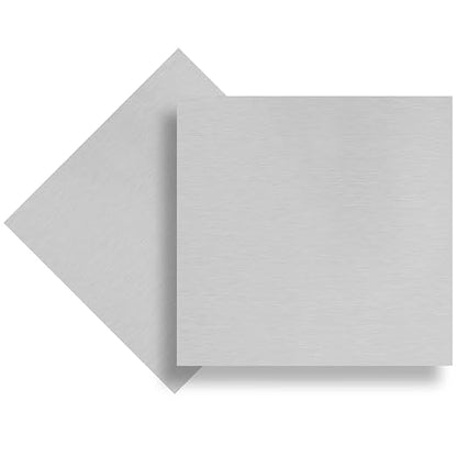 2Pack 6061 T651 Aluminum Sheet Metal 6 x 6 x 1/4 Inch Flat Plain Aluminum Plate by Lswteiz