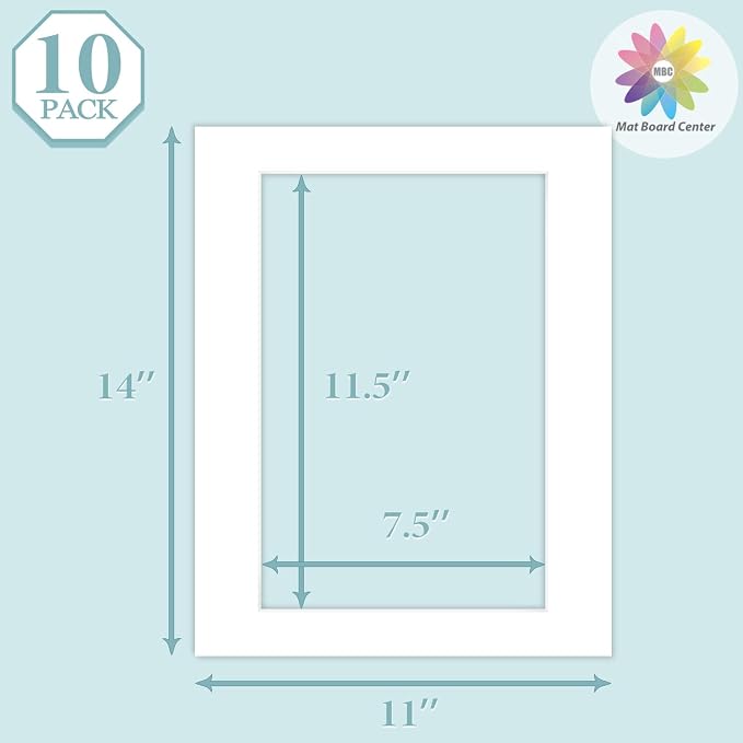 MBC Mat Board Center, 10 Pack 11X14 - Image 3