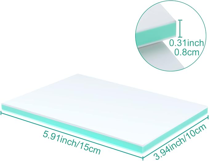 DAJAVE 13 Pack Linoleum Blocks for Printmaking, 4x6 Inch Rubber Carving Blocks - Image 2