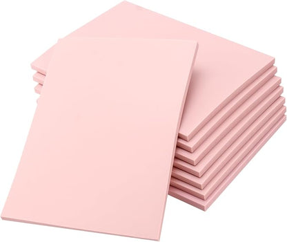 8PCS 8 x 6 Inches Pink Rubber Carving Block, Soft Rubber Stamp Carving Blocks by TAICHEUT