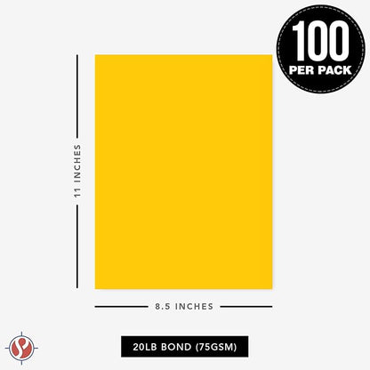 8.5 x 11" Gold Color Paper Smooth, - Image 6