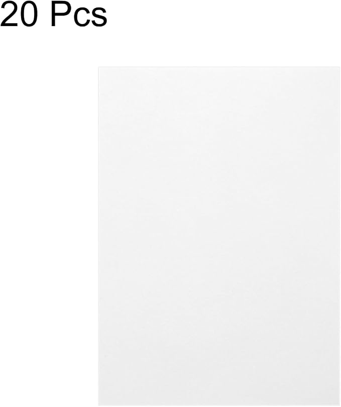 MECCANIXITY Colored Vellum Paper, 20 Sheet White Transparency 11.7 x 8.2 - Image 3