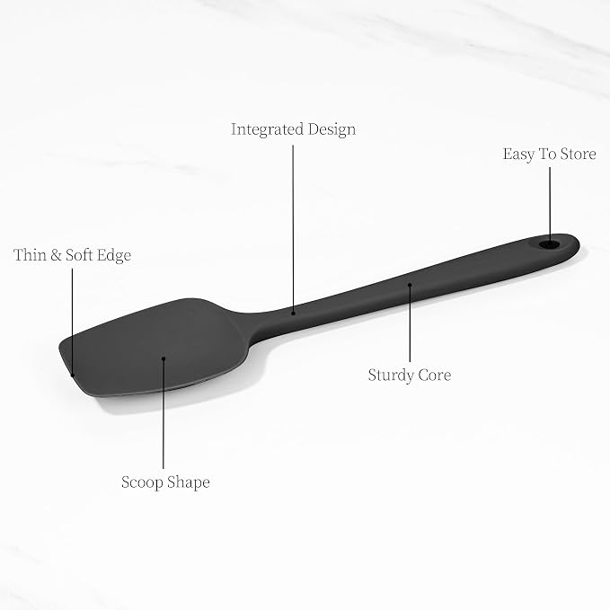 600ºF Heat Resistant Spatulas, High Heat Food Safe Semless Kitchen Silicone - Image 6