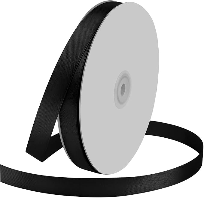 5/8 inches Wide x 100 Yards Single Face Polyester Satin Ribbon, Satin Ribbons by KMERLIFE