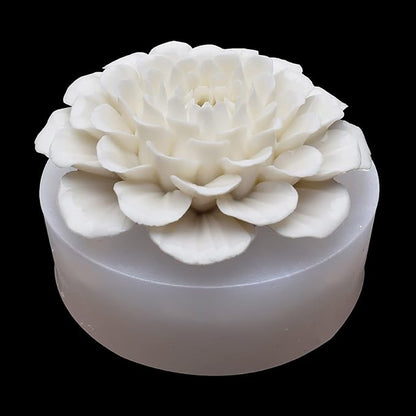 Peony Flower Soap & Candle Mold by ESEDAGESiliconeMold