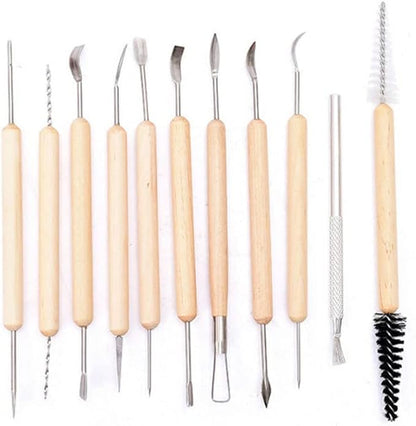 Clay Tools 40PCS Pottery Tools Clay Sculpting Tools Polymer Clay Tools Kit - Image 4