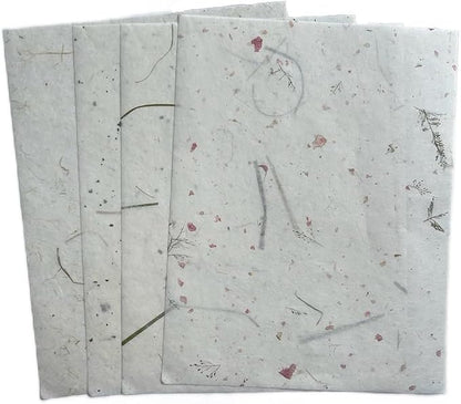 50 Sheets A4 Thin Natural Leaves Rice Straw Mulberry Paper Sheets Art Tissue - Image 5