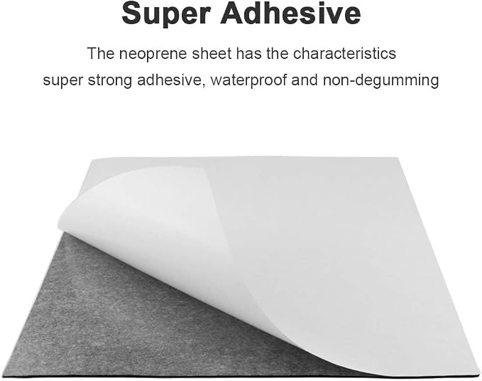 Foam Sheets with Adhesive Backing Foam Padding Neoprene Rubber Mat Closed Cell - Image 4